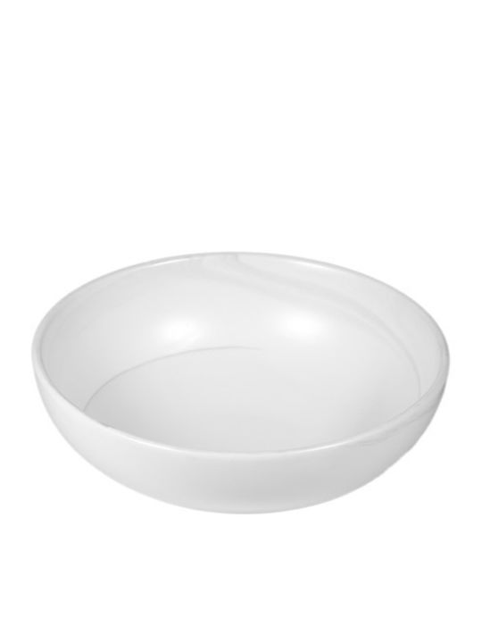 TBS Cloud Porcelain Salad Bowl White 19x19x6.5cm
