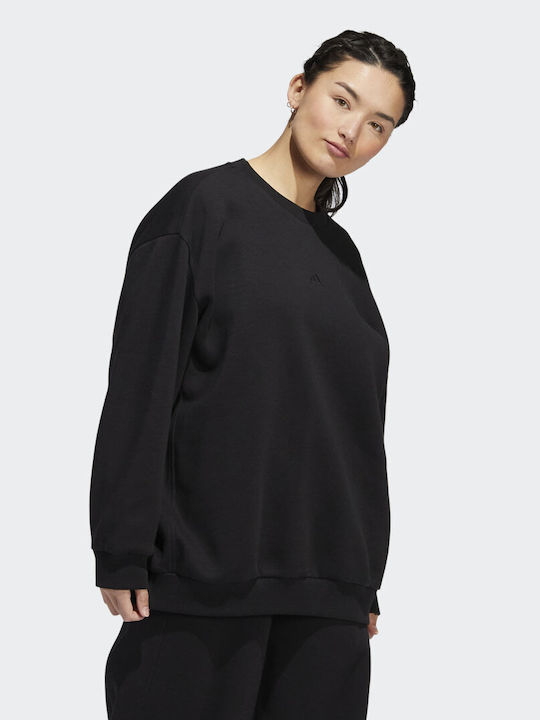 Adidas Women's Long Fleece Sweatshirt Black