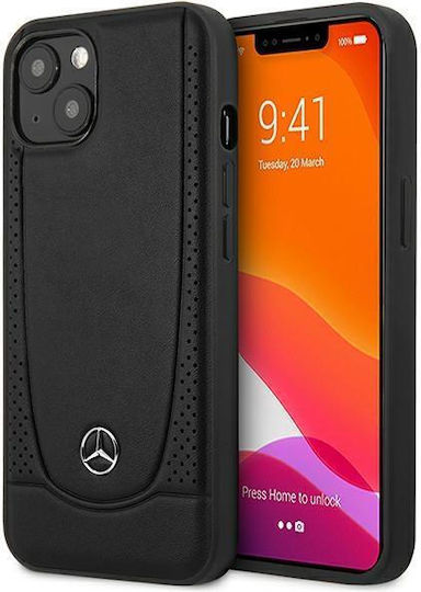 Mercedes-Benz Urban Back Cover Piele artificială Negru (iPhone 14 Plus)