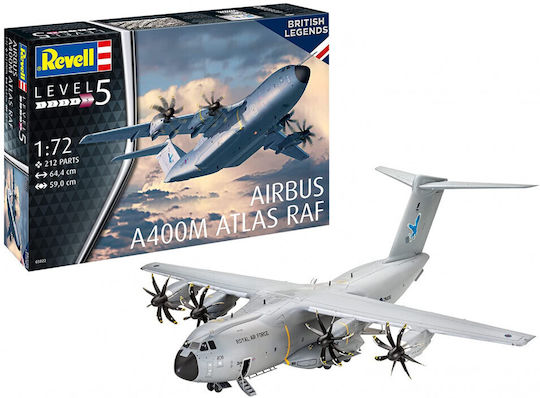 Revell A400M Atlas “RAF” Фигура за Моделизъм Самолет в Мащаб 1:72