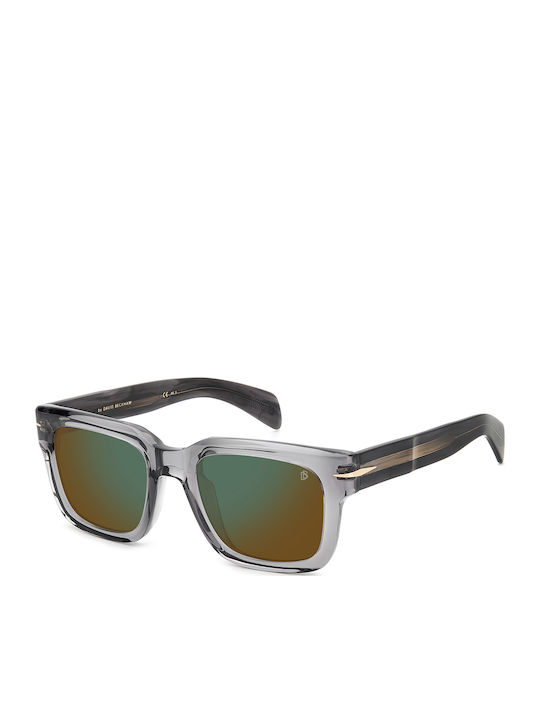 David Beckham Men's Sunglasses with Gray Plastic Frame