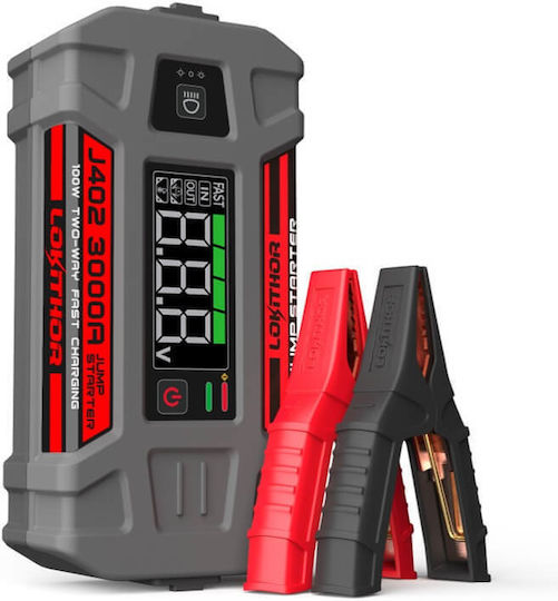 Lokithor Powerbank Led 3 Σε1 Portable Car Battery Jump Starter 24000mAh with Power Bank / USB / Φακό 12V