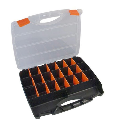Neilsen Tool Compartment Organiser 21 Slot Adjustable Black 38x31x6cm