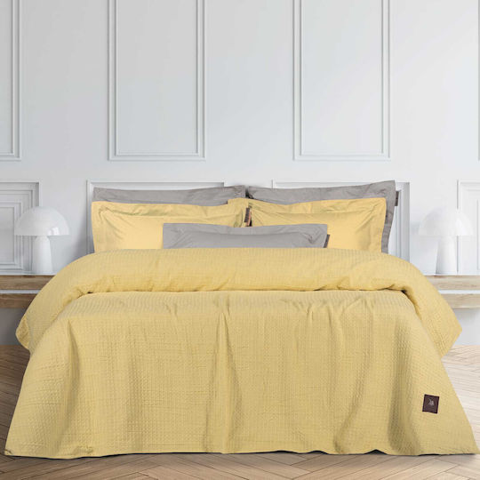 Greenwich Polo Club 3405 Κουβέρτα Πικέ Υπέρδιπλη 230x250εκ. Κίτρινη