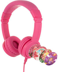 BuddyPhones Explore+ Wired On Ear Kids' Headphones Pink
