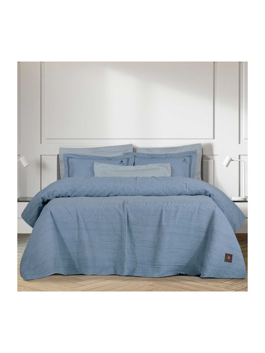 Greenwich Polo Club 3400 Piqué Decke Übergröße 230x250cm Blau