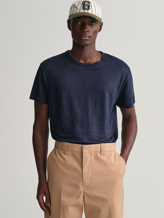 Gant T-shirt Bărbătesc cu Mânecă Scurtă Albastru marin