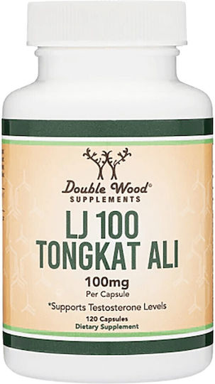 Double Wood LJ 100 Tongkat Ali Ειδικό Συμπλήρωμα Διατροφής 120 κάψουλες