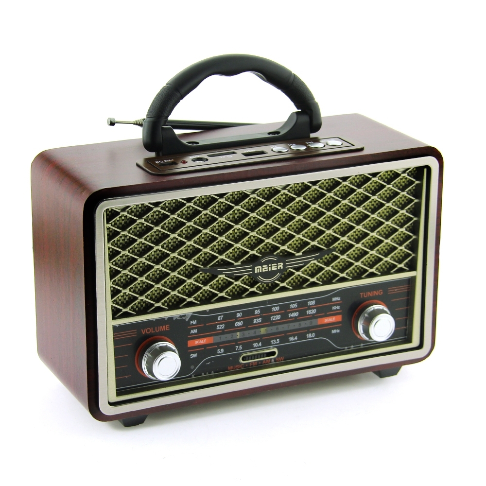 Meier M-156BT Retro Επιτραπέζιο Ραδιόφωνο Επαναφορτιζόμενο με Bluetooth ...