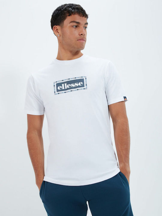 Ellesse Ανδρικό T-shirt Λευκό με Στάμπα