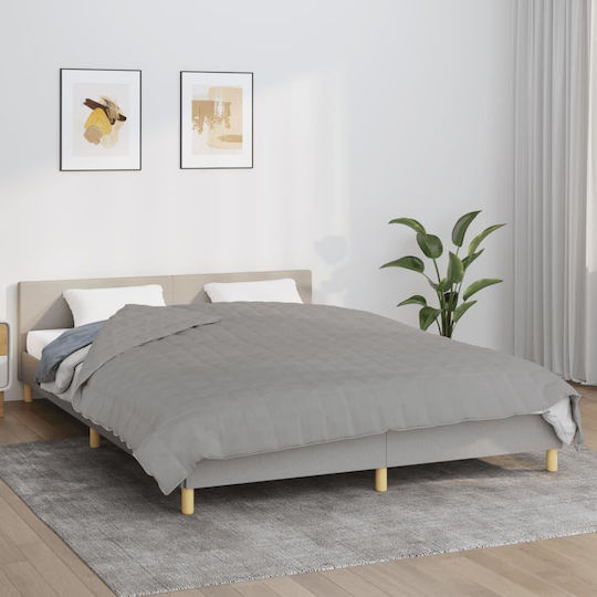 vidaXL vidaXL Schwerkraftdecke Doppel 200x200cm Grau
