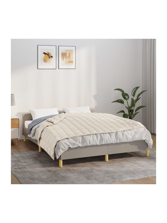 vidaXL Schwerkraftdecke für Sofa 138x200cm Ecru