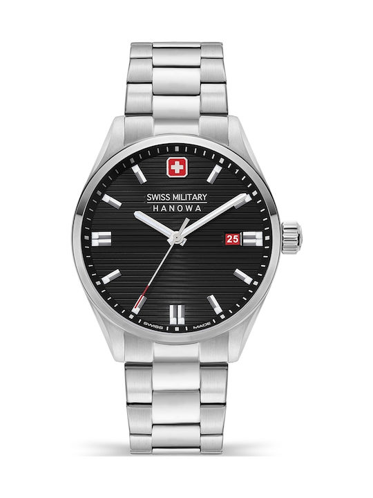 Swiss Military Hanowa Herrenuhr 42mm Batterie m...