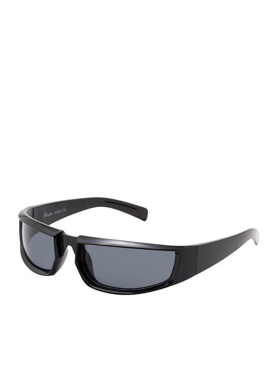 Sole Unisex Sunglasses with Black Plastic Frame...