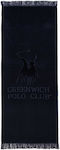 Greenwich Polo Club 3656 Prosop de Plajă de Bumbac Negru cu franjuri 190x90cm.