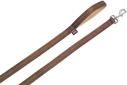 Nobby Λουρί/Οδηγός Σκύλου Εκπαίδευσης Ιμάντας Soft Grip σε Καφέ χρώμα 1.2m x 1.5cm