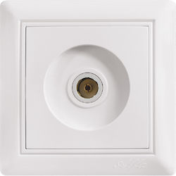 IlluminON IlluminON Πρίζα Κεραίας Τηλεόρασης Τερματική σε Λευκό χρώμα 70X00042