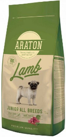 Araton Akvatera Junior All Breeds 15kg Dry Food for Puppies with Lamb