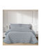 Greenwich Polo Club 2163 Set Coverlet Queen Size Microfiber Gray 220x240cm 3pcs