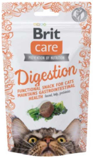 Brit Care Digestion Λιχουδιές με Κοτόπουλο για Ενήλικες Γάτες 50gr