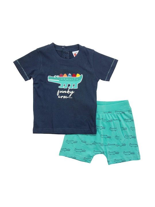 Funky Kids Set with Shorts Summer 2pcs Blue