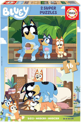 Holz Kinderpuzzle Bluey & Her Family für 3++ Jahre 32pcs Educa