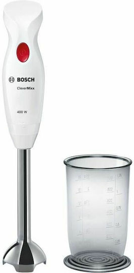 Bosch CleverMixx Ραβδομπλέντερ με Ανοξείδωτη Ράβδο 400W Λευκό