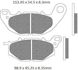 Yamaha Motorradbremsbeläge Vorderseite FA663-705 Organische Beläge für Yamaha YZF-R3 / X-MAX Yamaha Motorradbremsbeläge Vorderseite FA663-705 Organische Beläge für Yamaha YZF-R3 / X-MAX