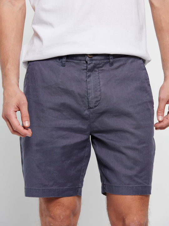 Funky Buddha Men's Shorts Chino Blue