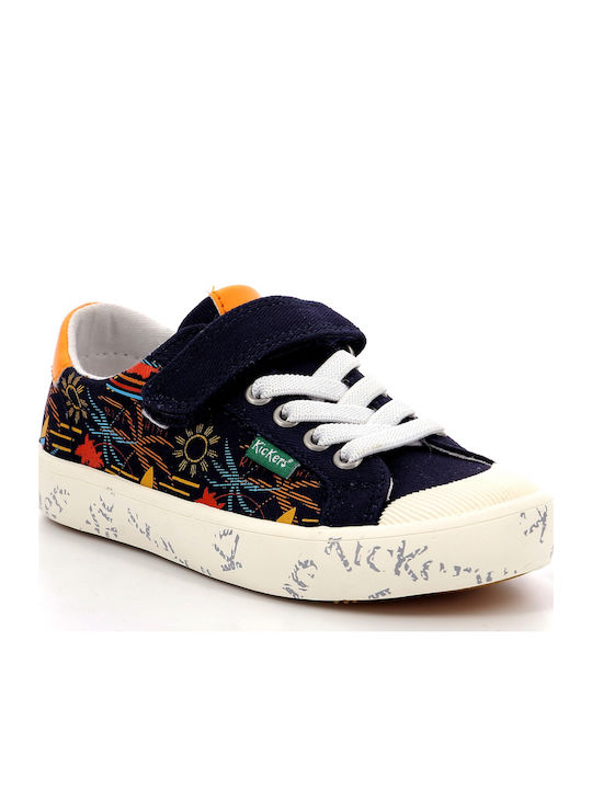 Kickers Gody Παιδικά Sneakers με Σκρατς Navy Μπλε