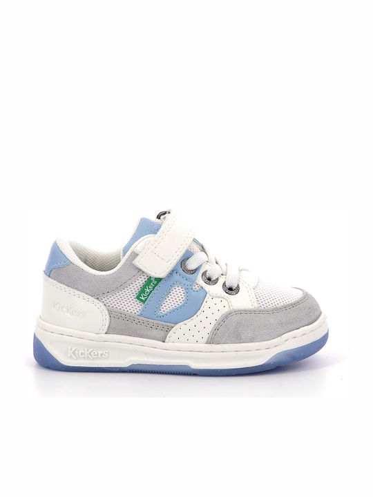 Kickers Παιδικά Sneakers με Σκρατς Λευκά