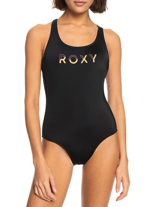 Roxy One-Piece Swimsuit with Open Back Black