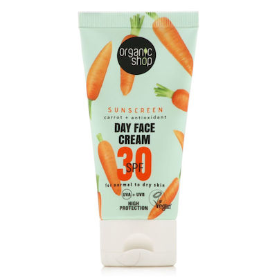 Organic Shop Carrot Sunscreen Cream Face SPF30 50ml