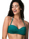 Bluepoint Strapless Bikini with Detachable Straps Green