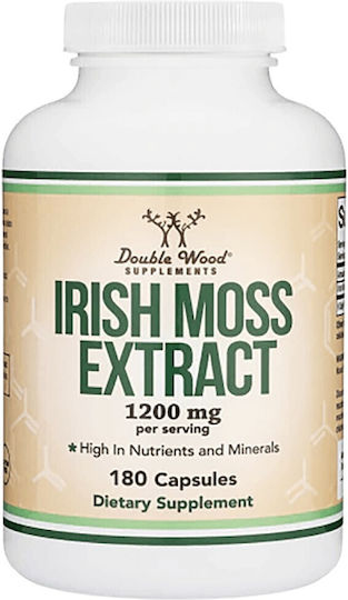 Double Wood Irish Sea Moss 1200 mg Besondere Nahrungsergänzungsmittel 180 Kapseln
