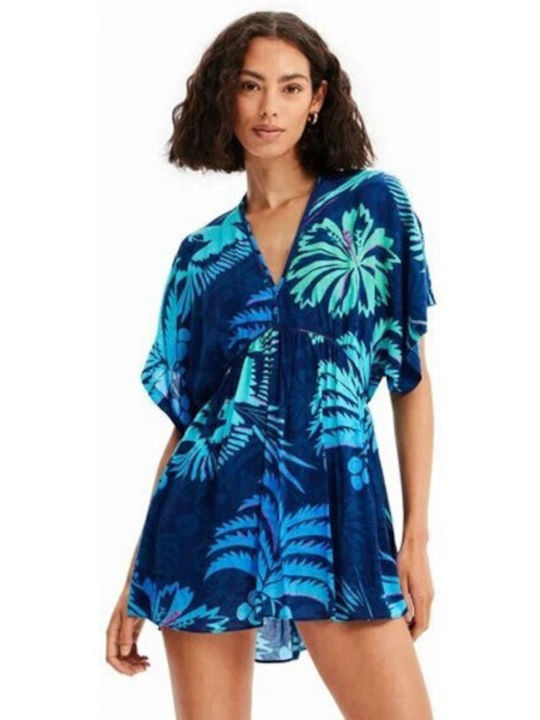 Desigual Women's Mini Dress Beachwear Blue