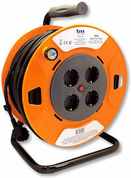 TM Electron Extension Reel Cord 25m Orange