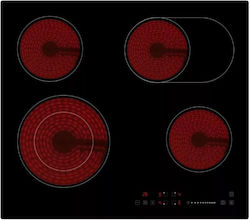 Midea MVC 662 Autonomous Cooktop with Ceramic Burners and Locking Function 59x52cm