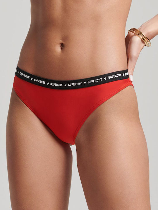 Superdry Slip Bikini Inferioare Roșii