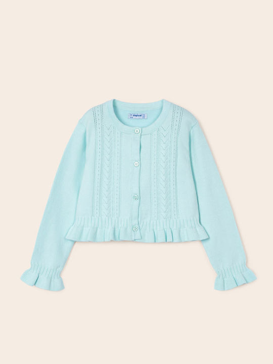 Mayoral Kinderstrickjacke Baumwolle Hellblau