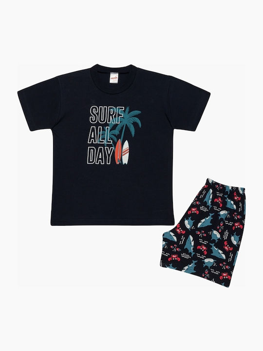 Minerva Kids' Pajamas Summer Blue SURF DAY