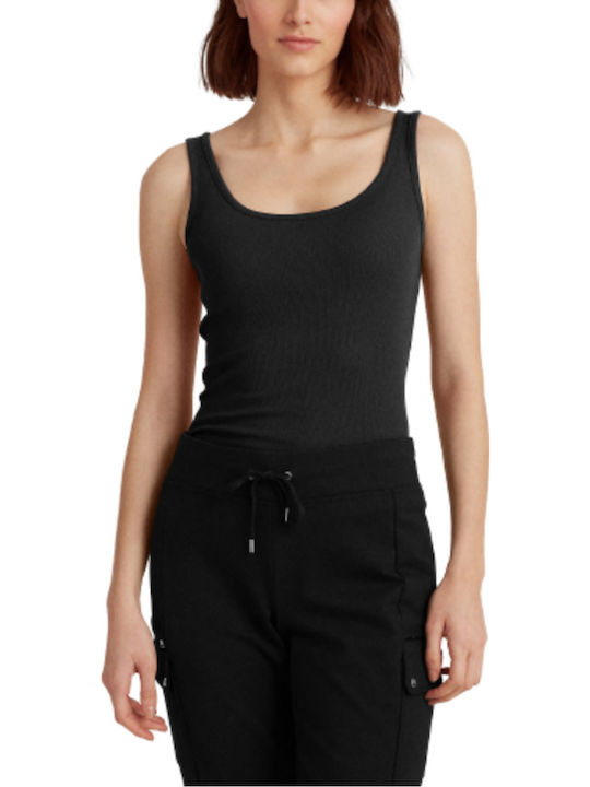 Women's Summer Blouse Cotton Sleeveless Black