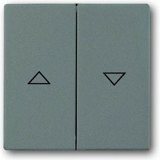 Abb Meteor Μετώπη Διακόπτη Ρολών σε Γκρι Χρώμα 40903