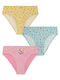Minerva Bees Kids' Set with Briefs Light blue-yellow-pink 3pcs