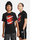 Παιδικό T-shirt Μαύρο SPORTSWEAR