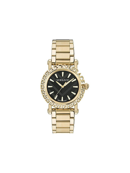 Versace Uhr mit Gold Metallarmband