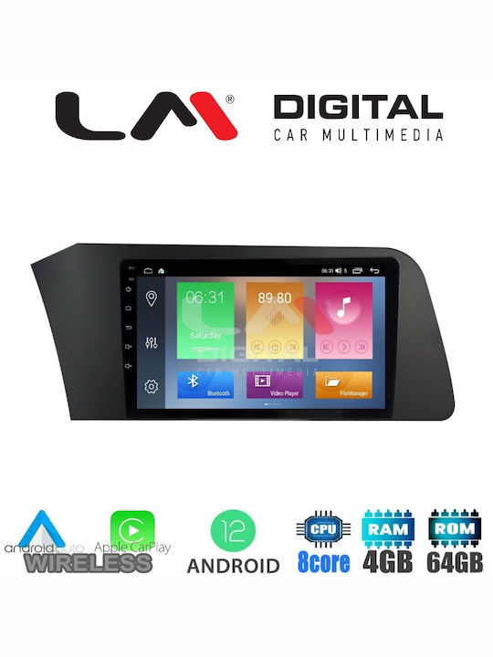 LM Digital Ηχοσύστημα Αυτοκινήτου για Hyundai Elantra 2021 (Bluetooth/USB/WiFi/GPS/Apple-Carplay/Android-Auto) με Οθόνη Αφής 10"