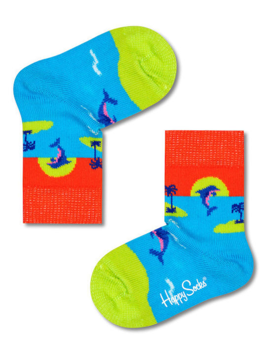 Happy Socks Girls 2 Pack Knee-High Socks Sunset Multicolour