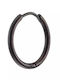 Oxzen Men's Earrings Hoops made of Steel Gold Plated