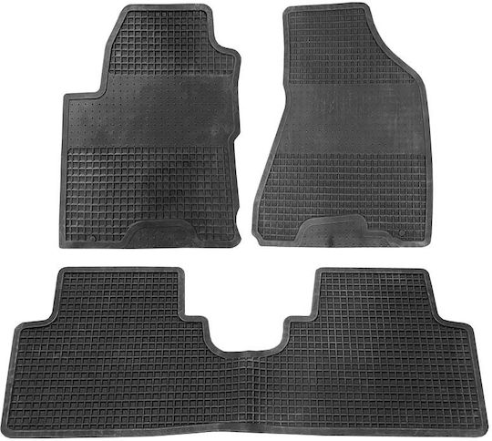 Front Mats 3pcs Tray Type for Hyundai Tucson 2005-2010 Black